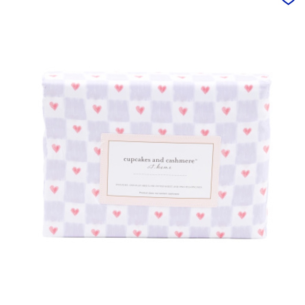 Cupcakes & Cashmere Valentines HEARTS Sheet Set - FULL